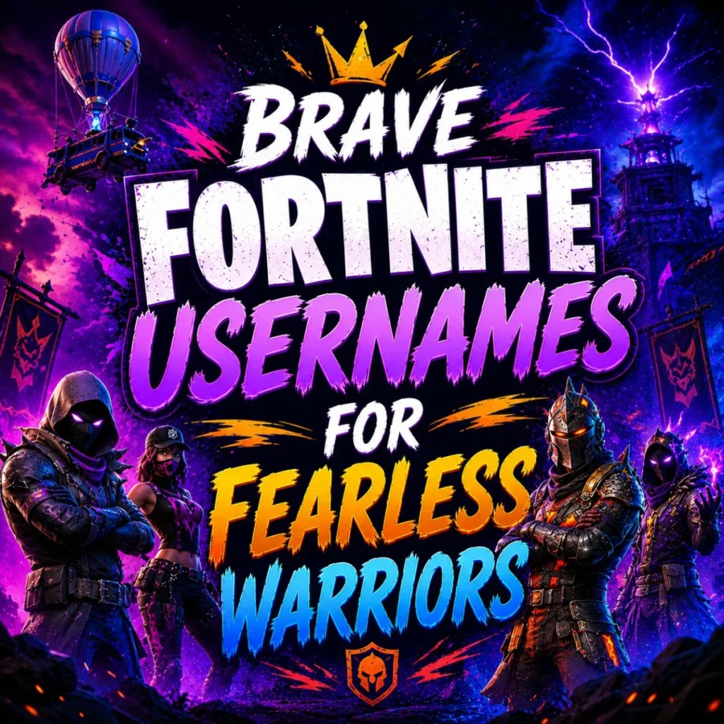 Brave Fortnite Usernames for Fearless Warriors