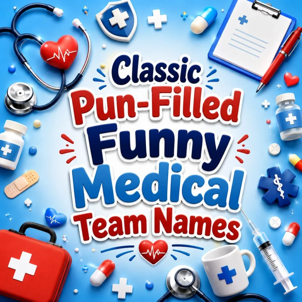 Classic Pun-Filled Funny Medical Team Names