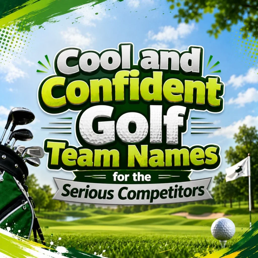 Cool and Confident Golf Team Names for the Serious Competitors
