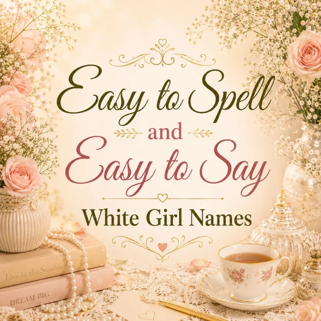Easy to Spell and Easy to Say White Girl Names