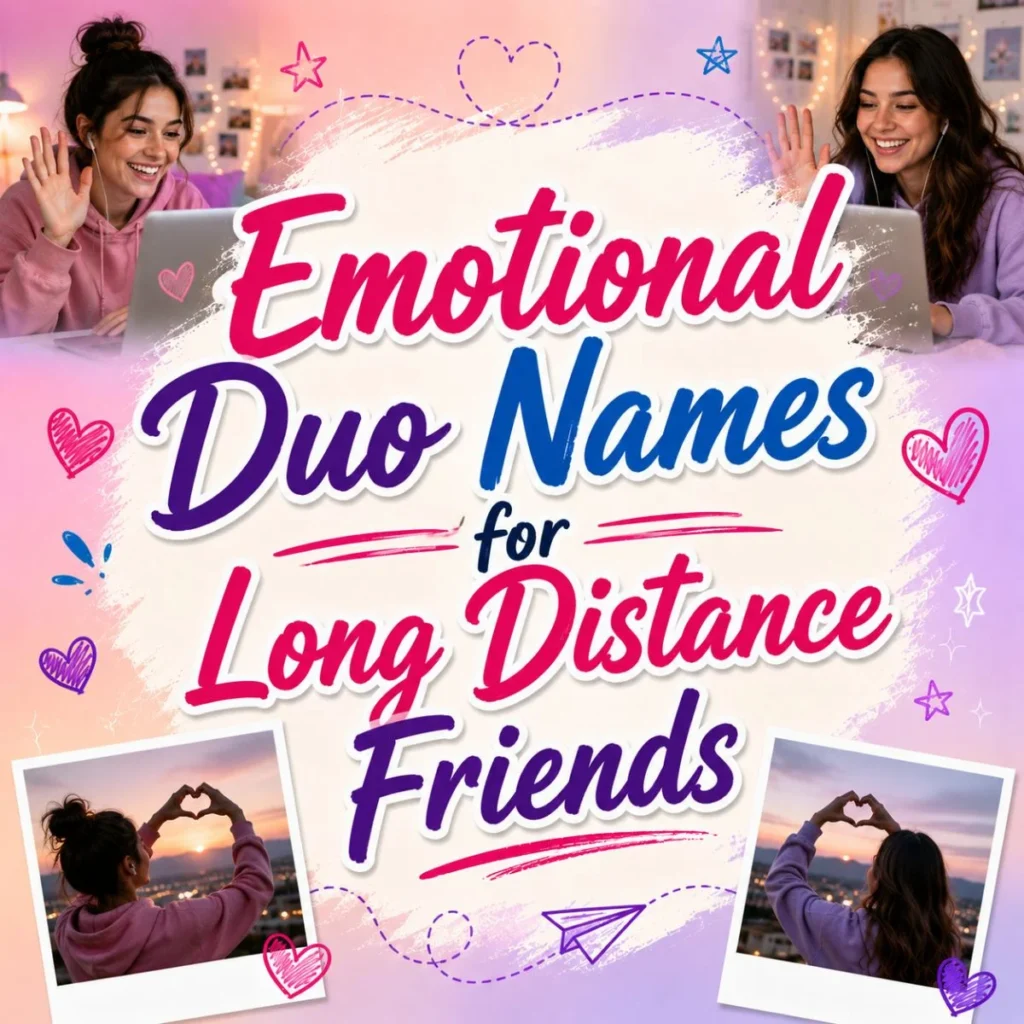 Emotional Duo Names for Long Distance Friends