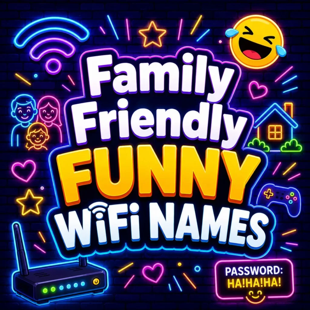 Family Friendly Funny WiFi Names