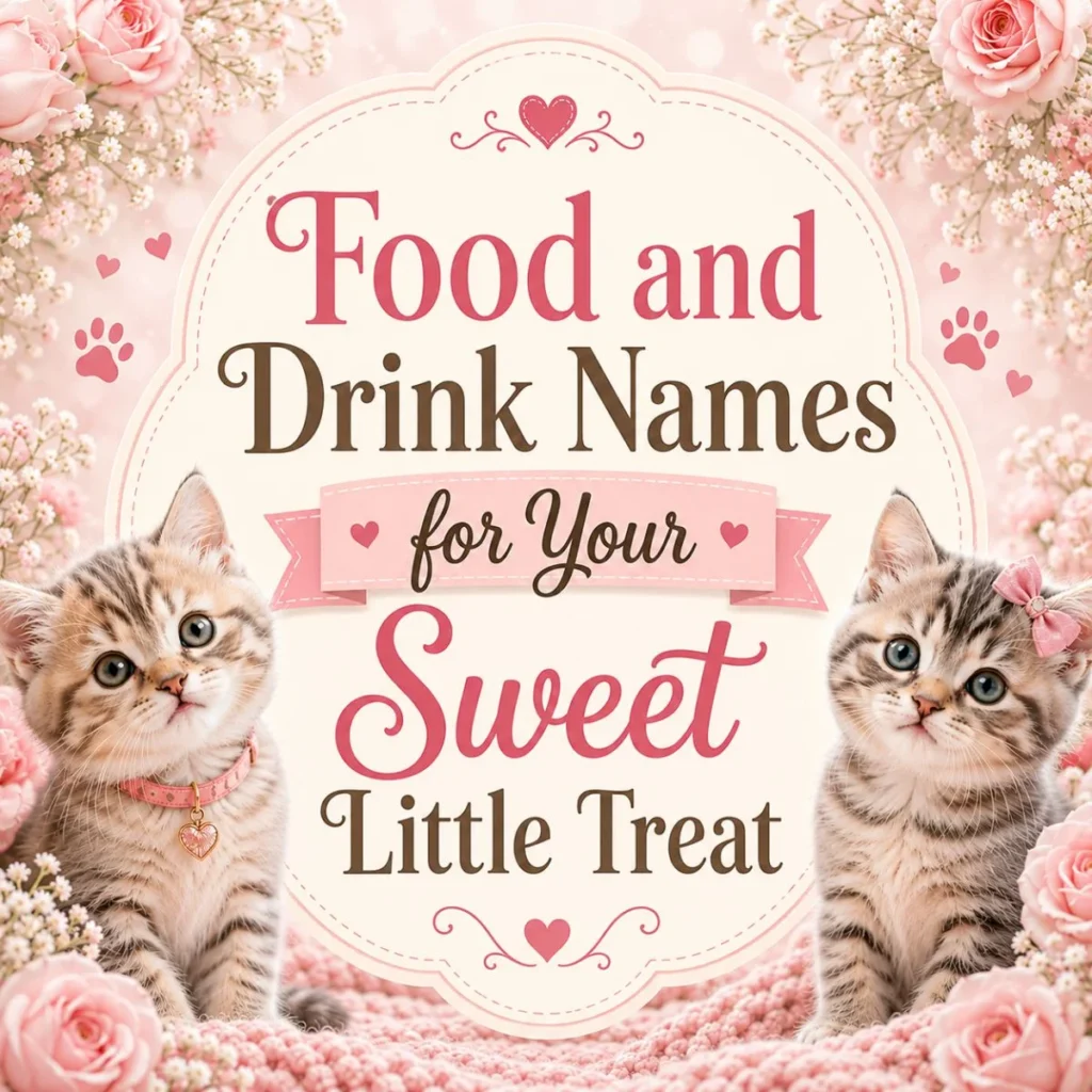 Food and Drink Names for Your Sweet Little Treat