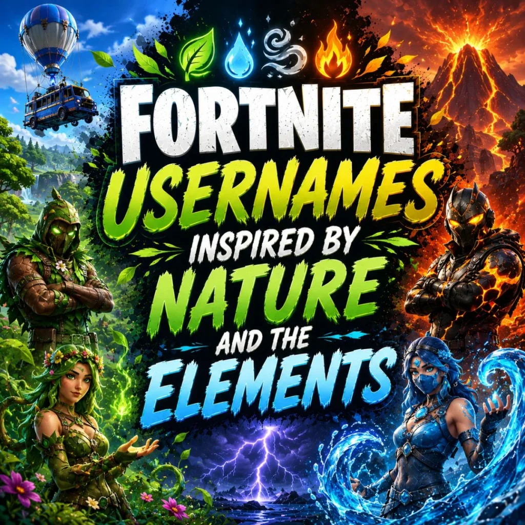 Fortnite Usernames Inspired by Nature and the Elements