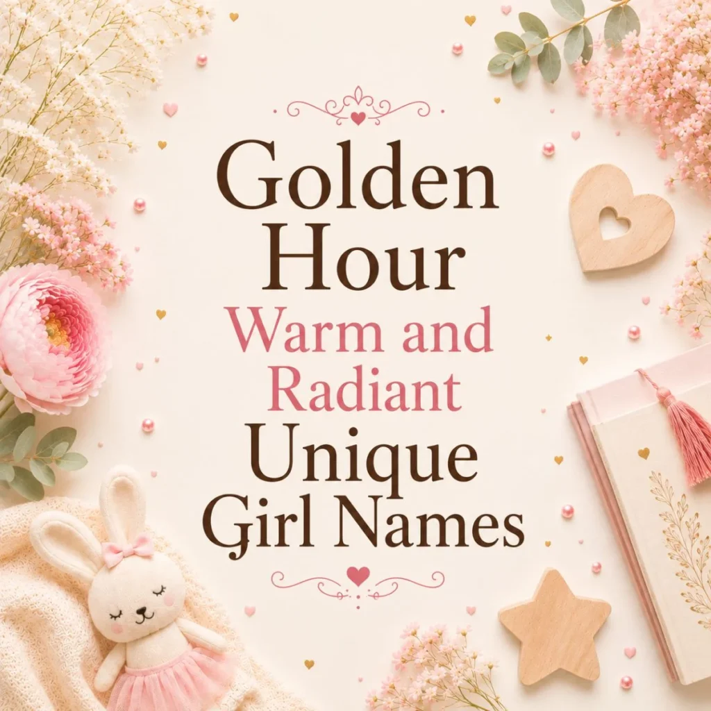 Golden Hour Warm and Radiant Unique Girl Names