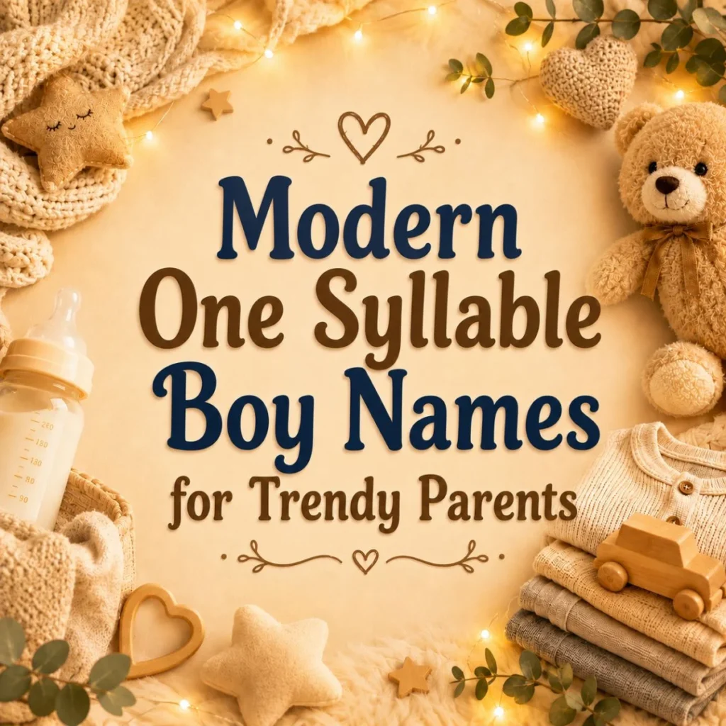 Modern One Syllable Boy Names for Trendy Parents