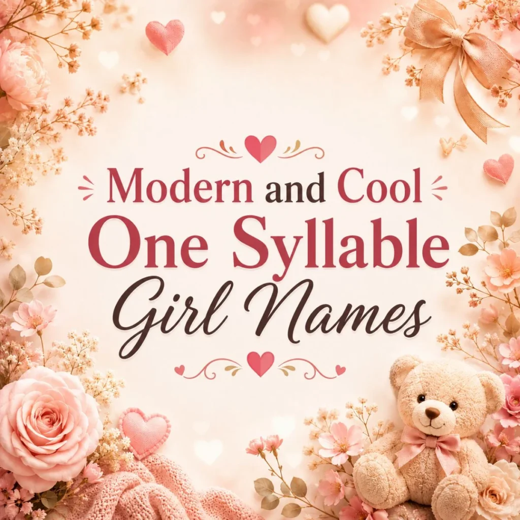 Modern and Cool One Syllable Girl Names