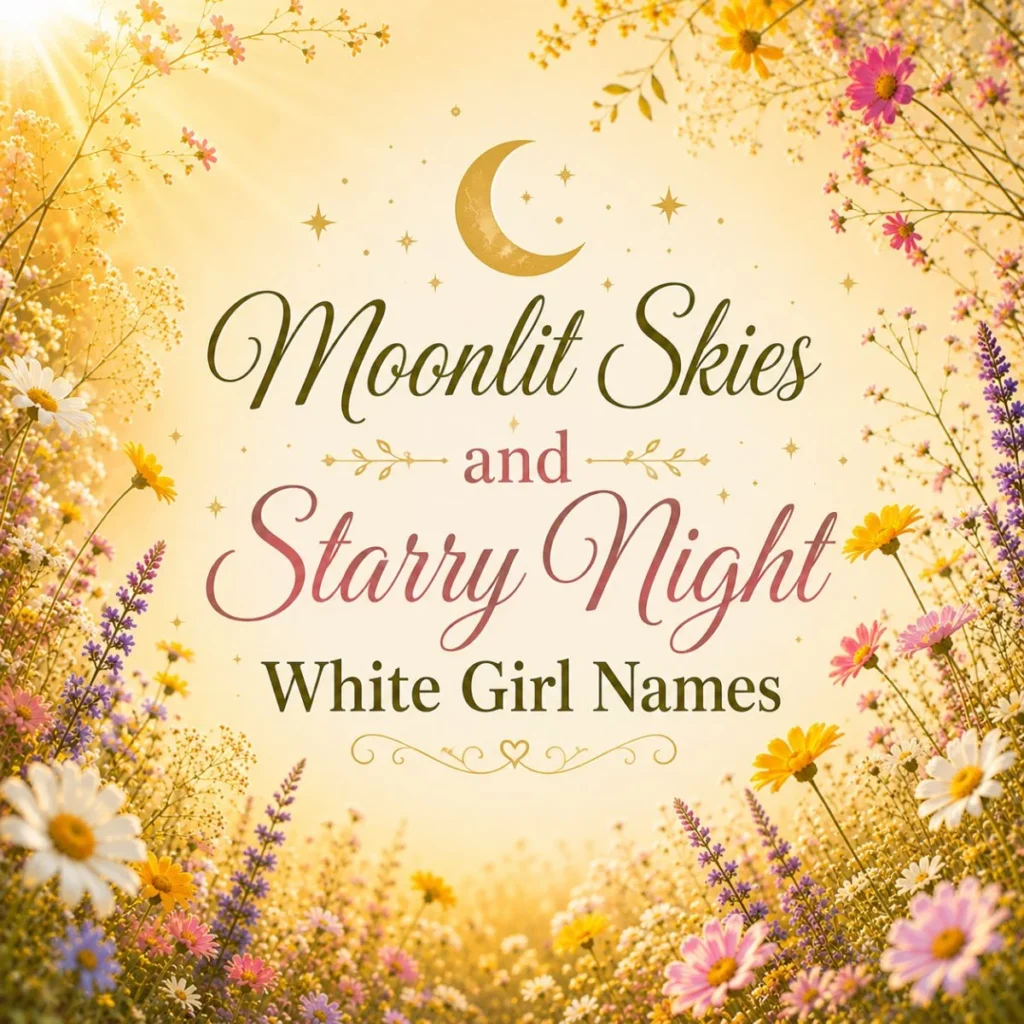 Moonlit Skies and Starry Night White Girl Names
