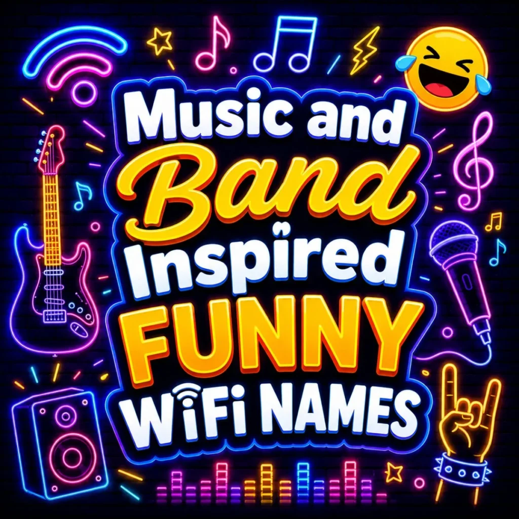Music and Band Inspired Funny WiFi Names