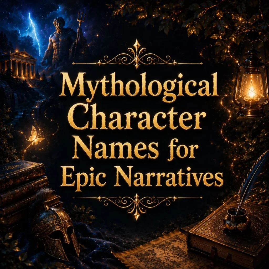 Mythological Character Names for Epic Narratives