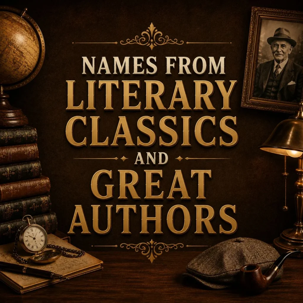 Names From Literary Classics and Great Authors