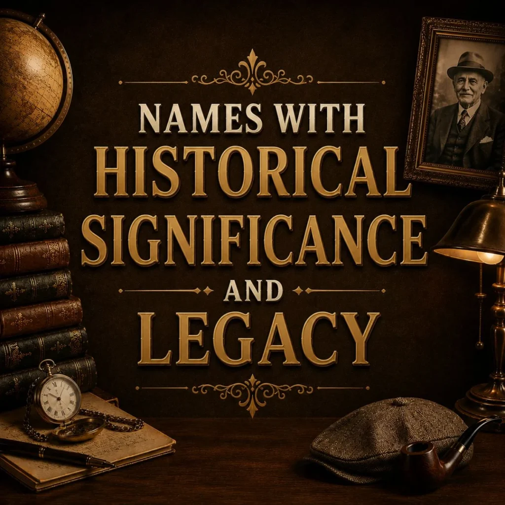 Names With Historical Significance and Legacy