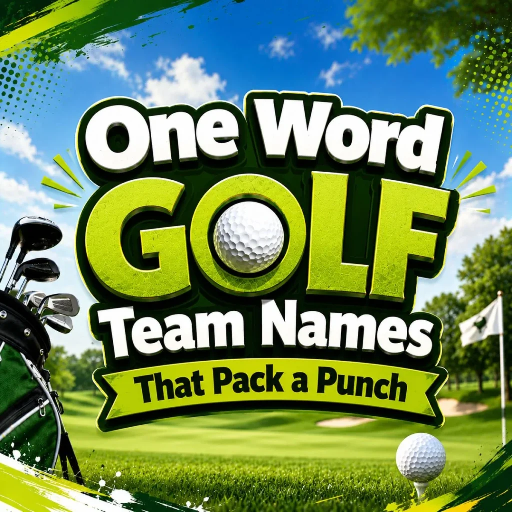One Word Golf Team Names That Pack a Punch