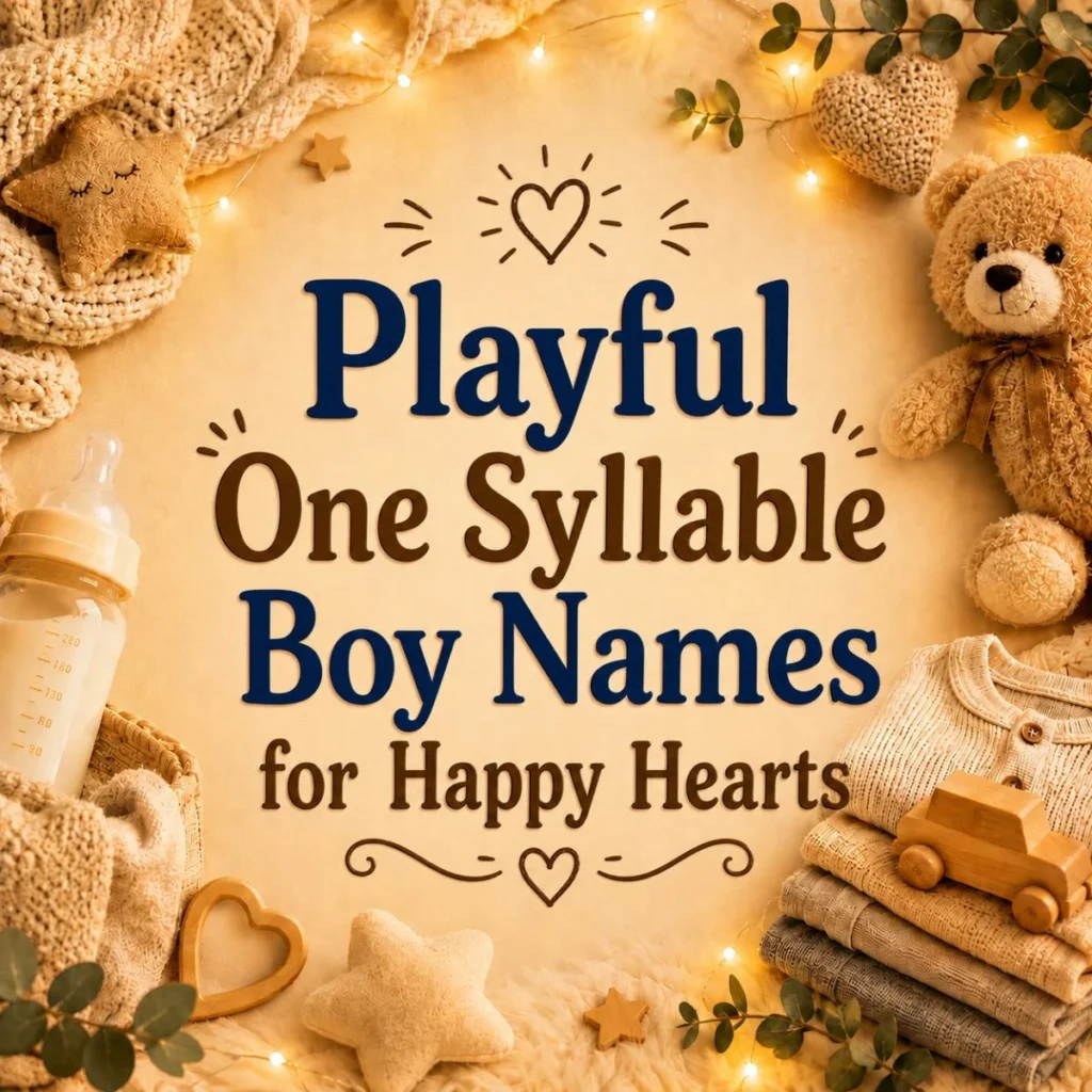 Playful One Syllable Boy Names for Happy Hearts