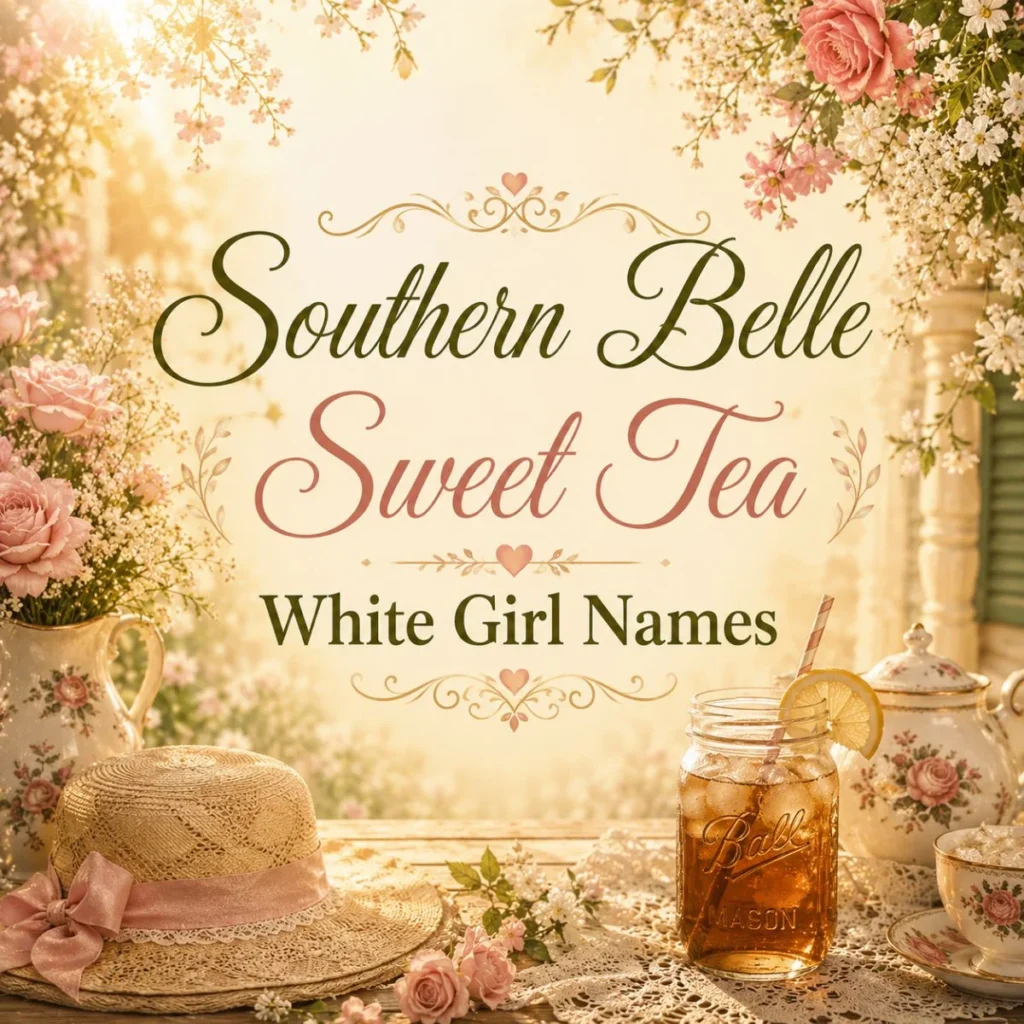 Southern Belle Sweet Tea White Girl Names