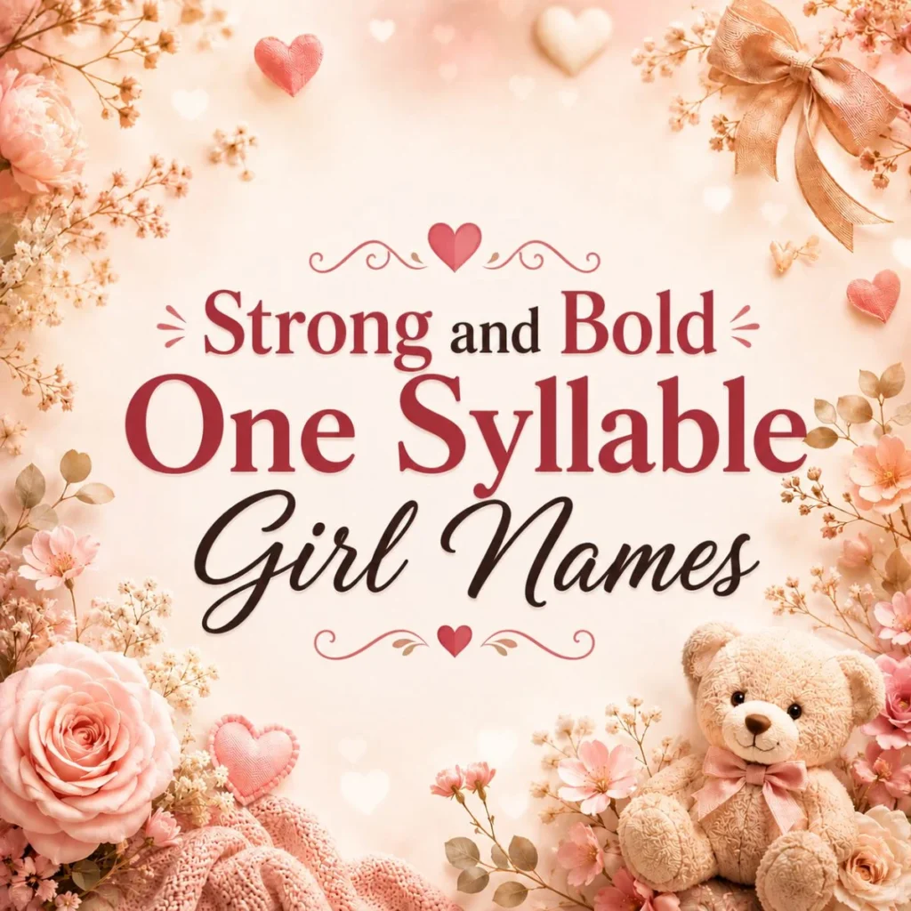 Strong and Bold One Syllable Girl Names