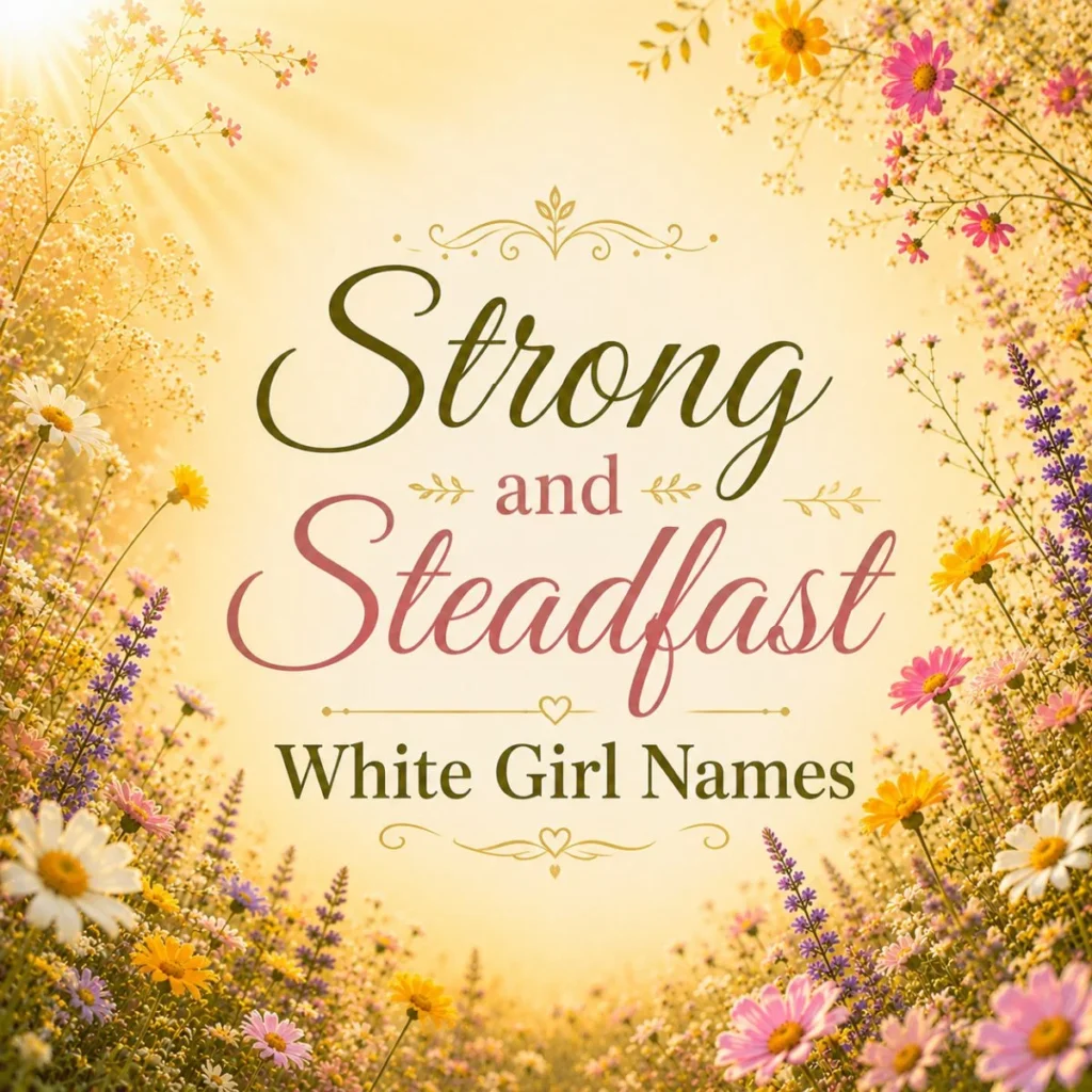 Strong and Steadfast White Girl Names