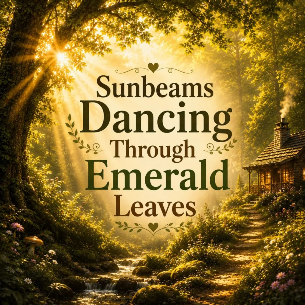 Sunbeams Dancing Through Emerald Leaves