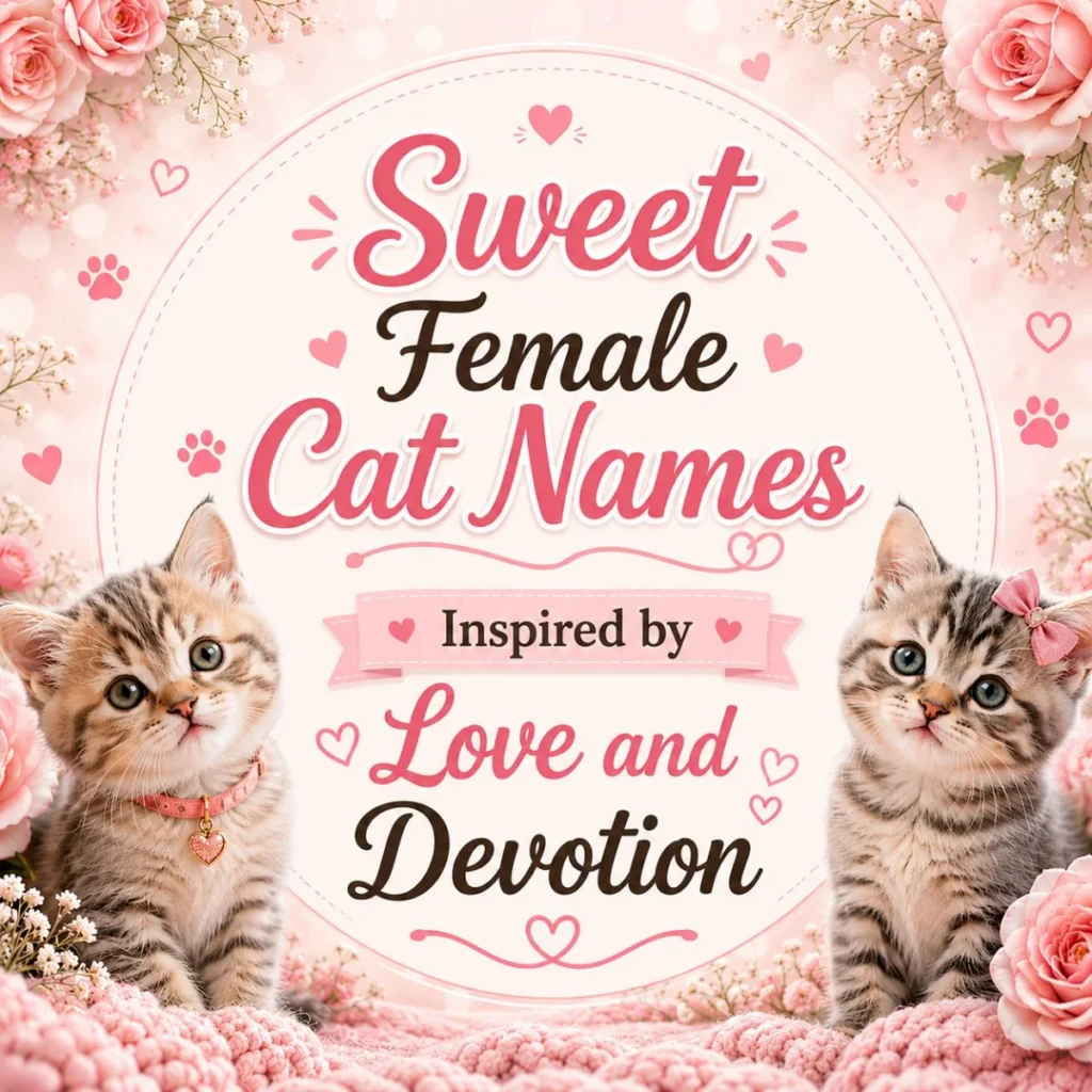 Sweet Female Cat Names Inspired by Love and Devotion