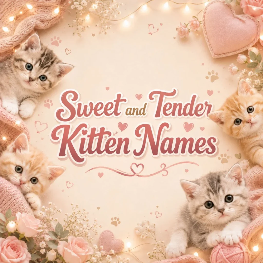Sweet and Tender Kitten Names