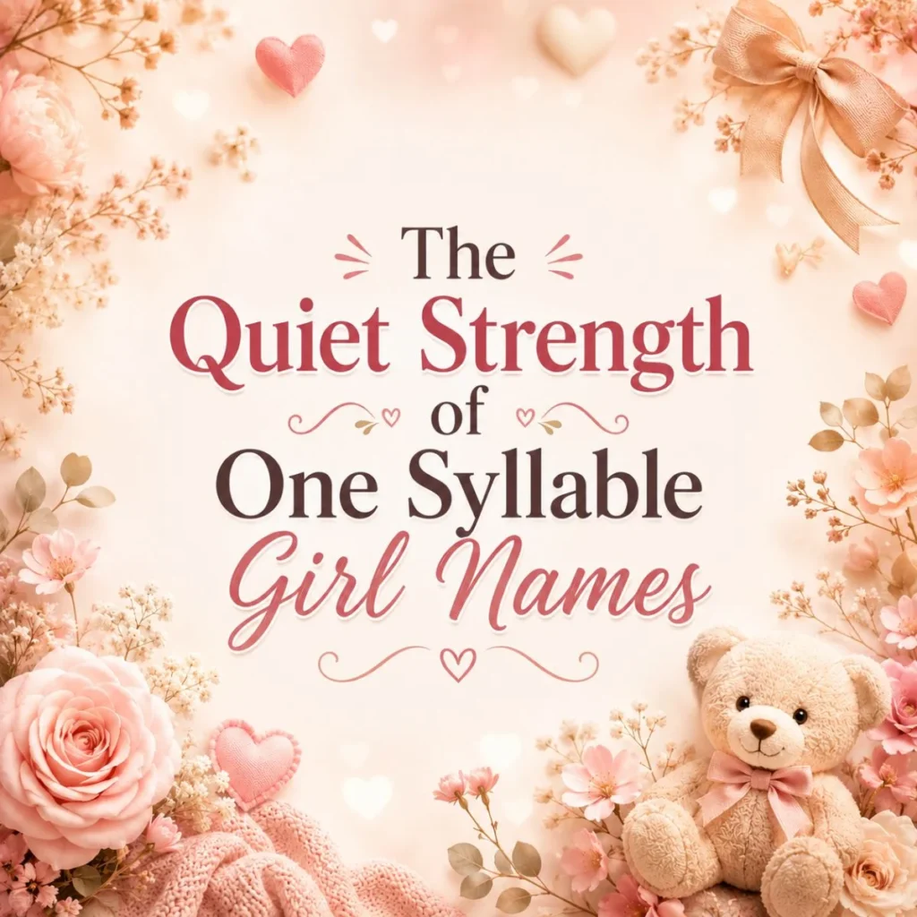 The Quiet Strength of One Syllable Girl Names
