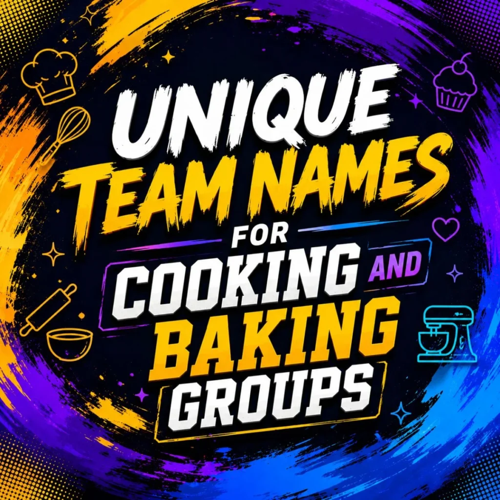 Unique Team Names for Cooking and Baking Groups