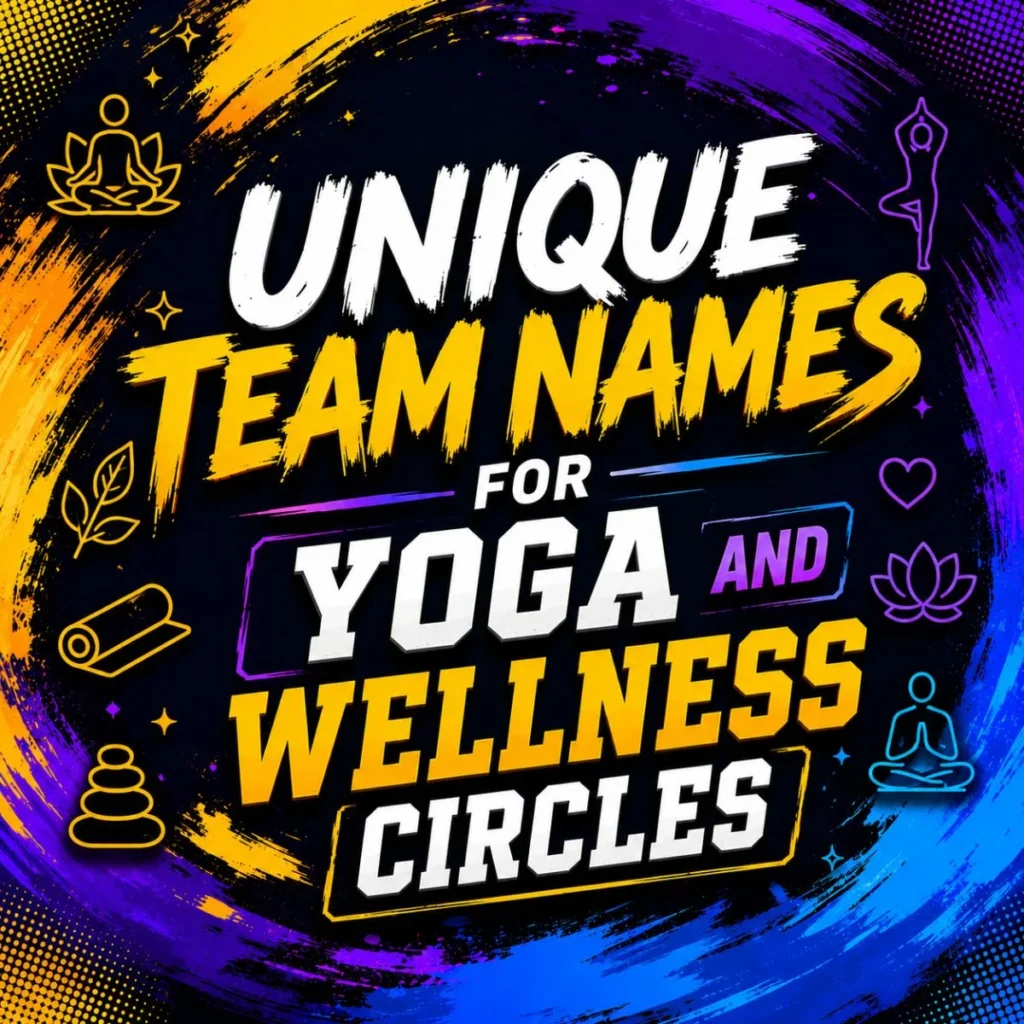 Unique Team Names for Yoga and Wellness Circles