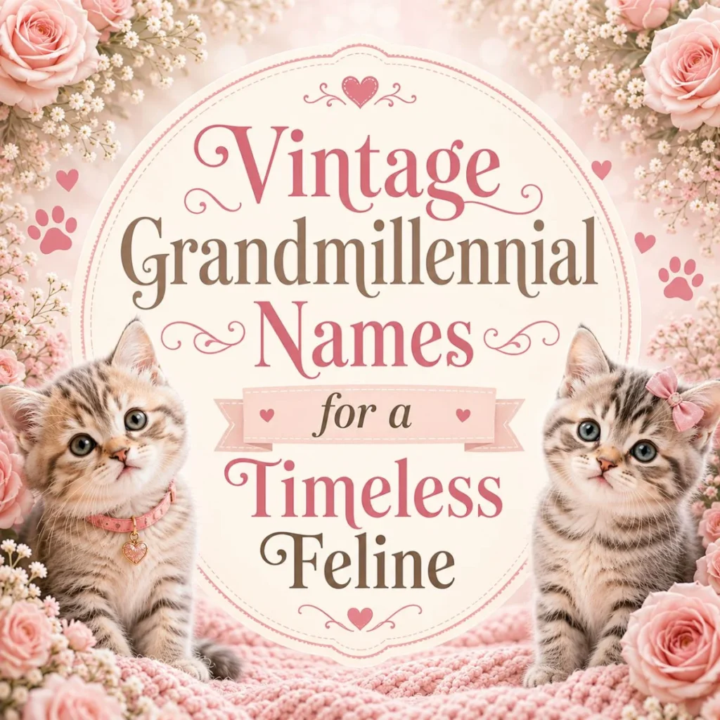 Vintage Grandmillennial Names for a Timeless Feline