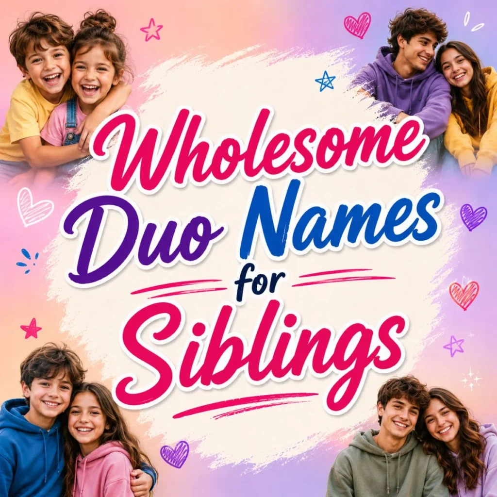 Wholesome Duo Names for Siblings
