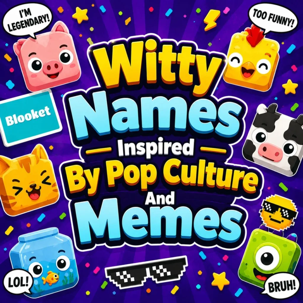 Witty Names Inspired By Pop Culture And Memes