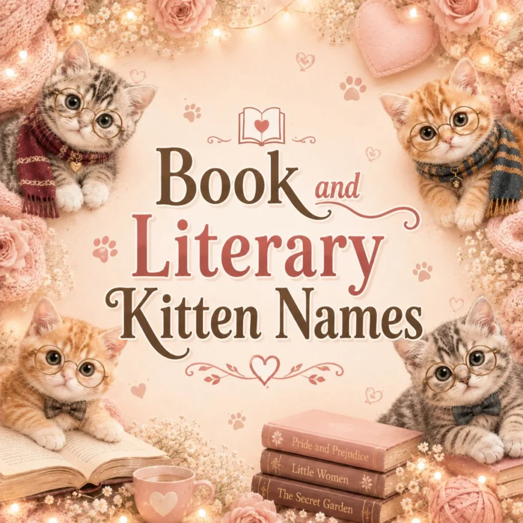 Book and Literary Kitten Names