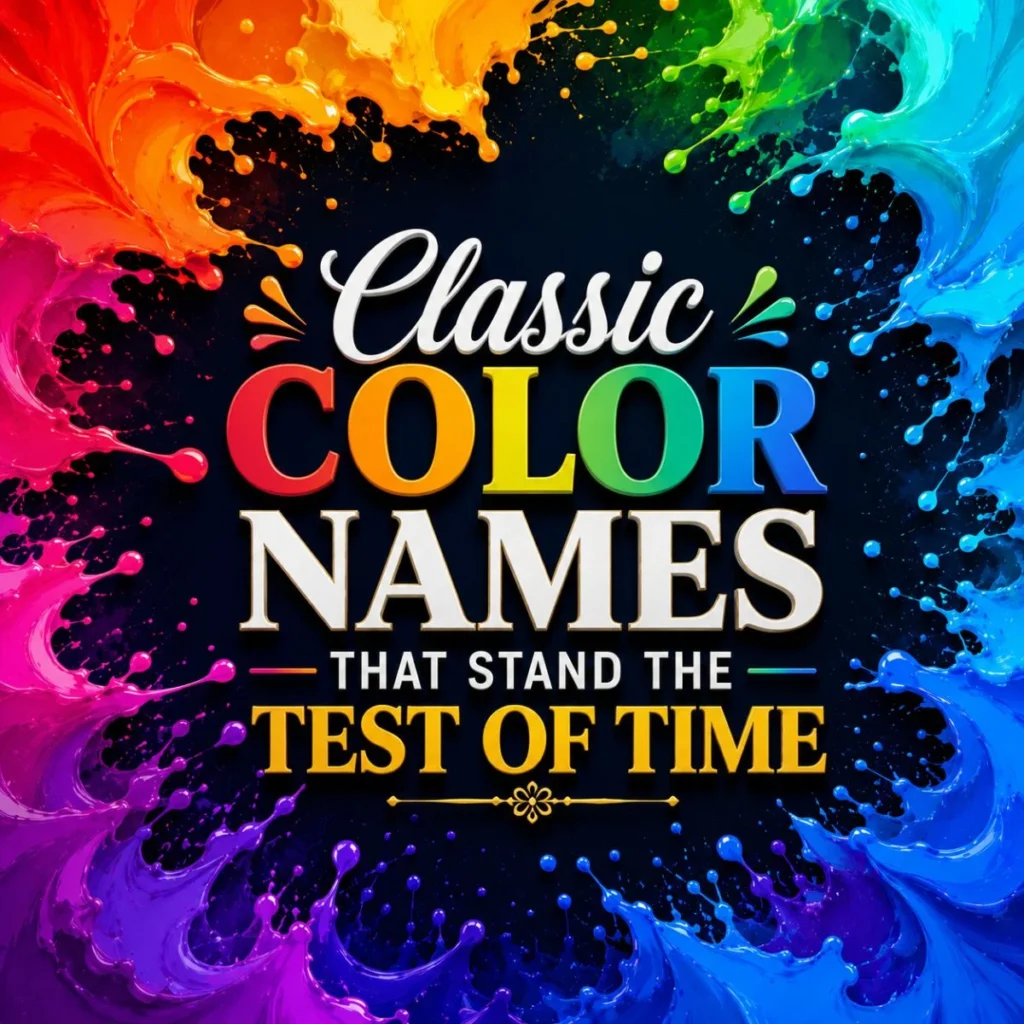 Classic Color Names That Stand the Test of Time