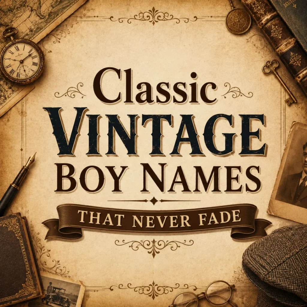 Classic Vintage Boy Names That Never Fade