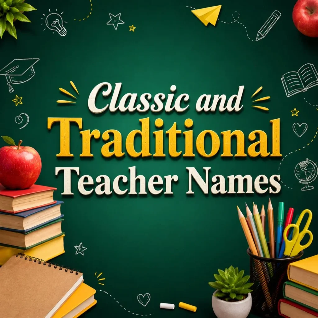 Classic and Traditional Teacher Names
