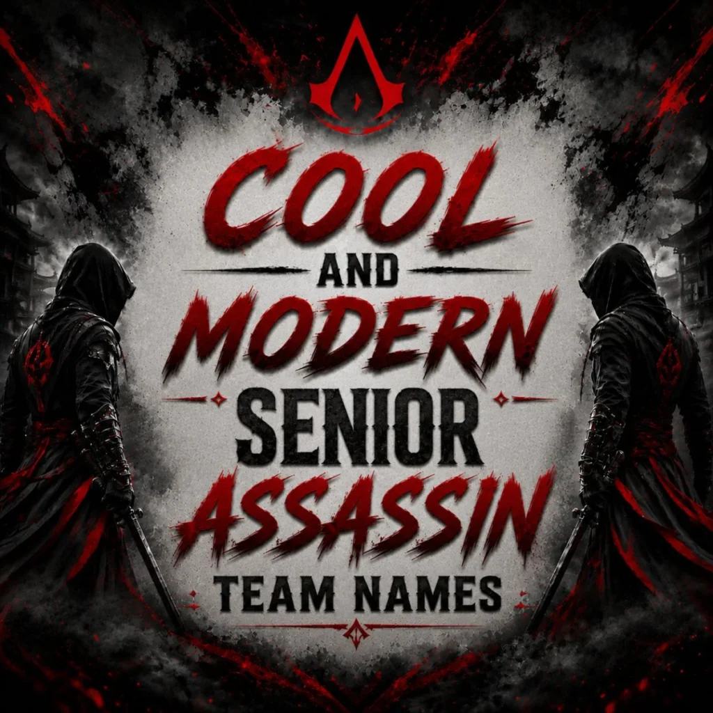 Cool and Modern Senior Assassin Team Names