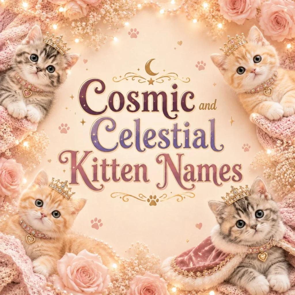 Cosmic and Celestial Kitten Names