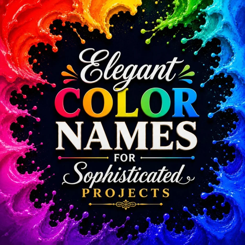 Elegant Color Names for Sophisticated Projects