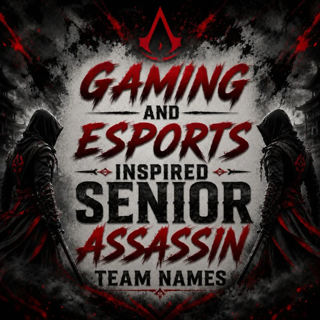 Gaming and Esports Inspired Senior Assassin Team Names