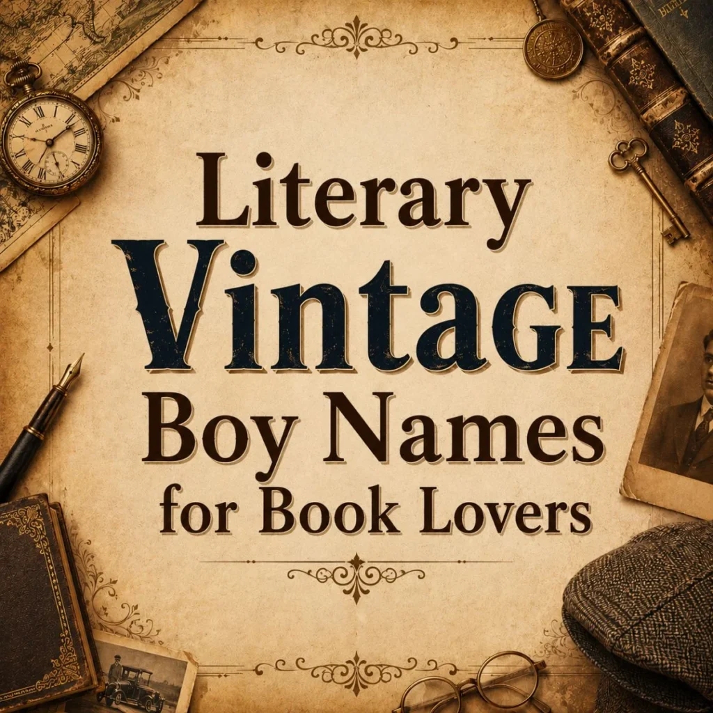 Literary Vintage Boy Names for Book Lovers