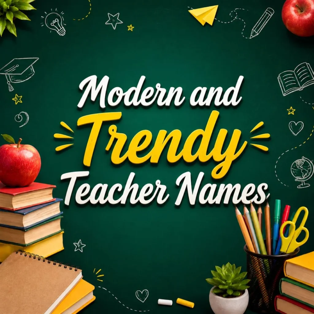 Modern and Trendy Teacher Names