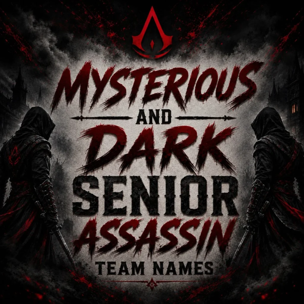 Mysterious and Dark Senior Assassin Team Names