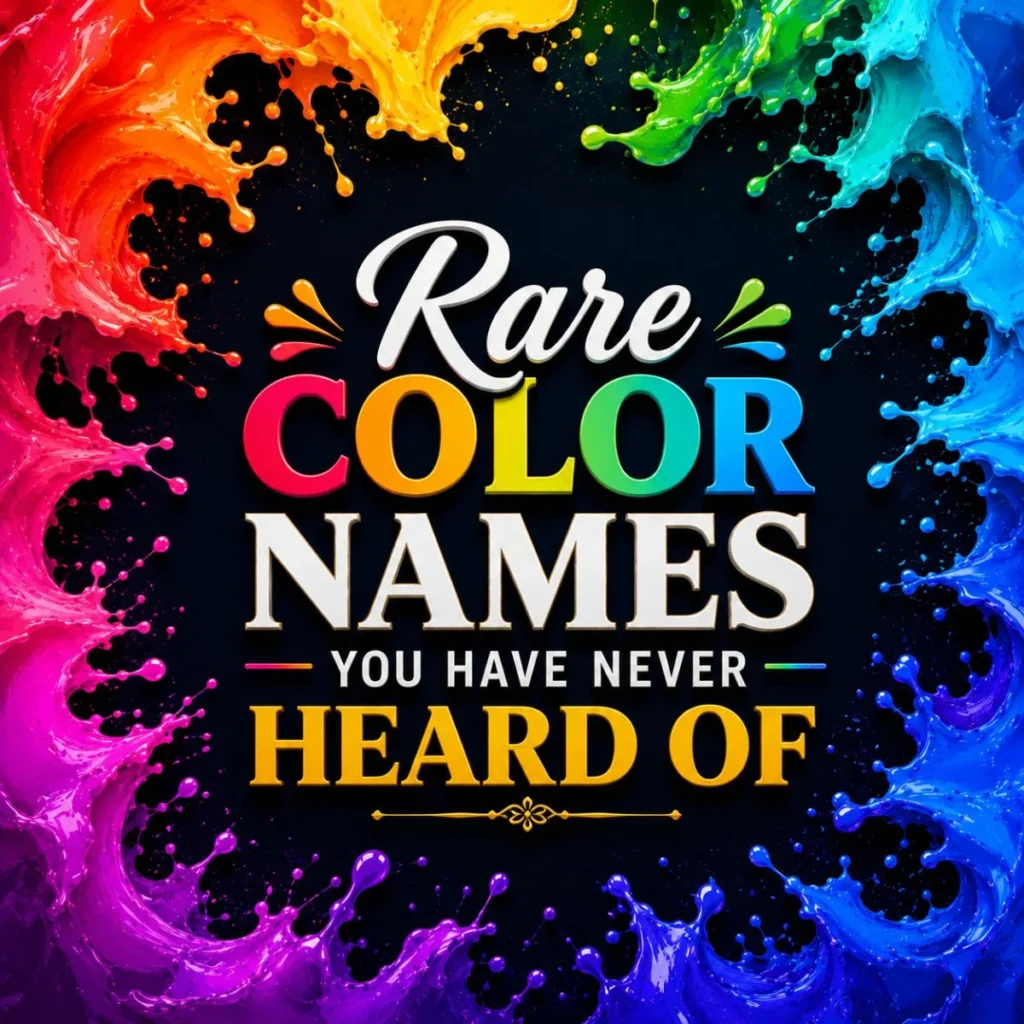 Rare Color Names You Have Never Heard Of