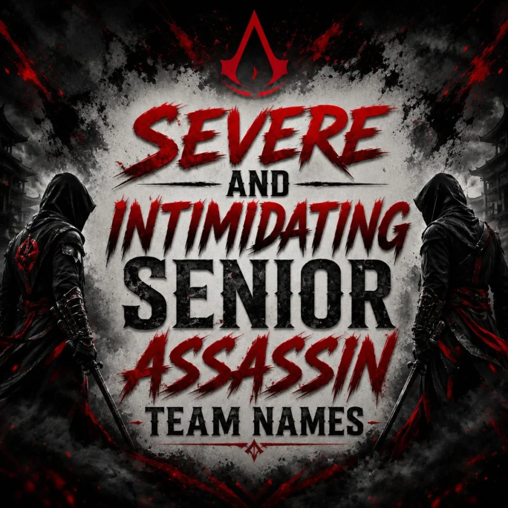 Severe and Intimidating Senior Assassin Team Names