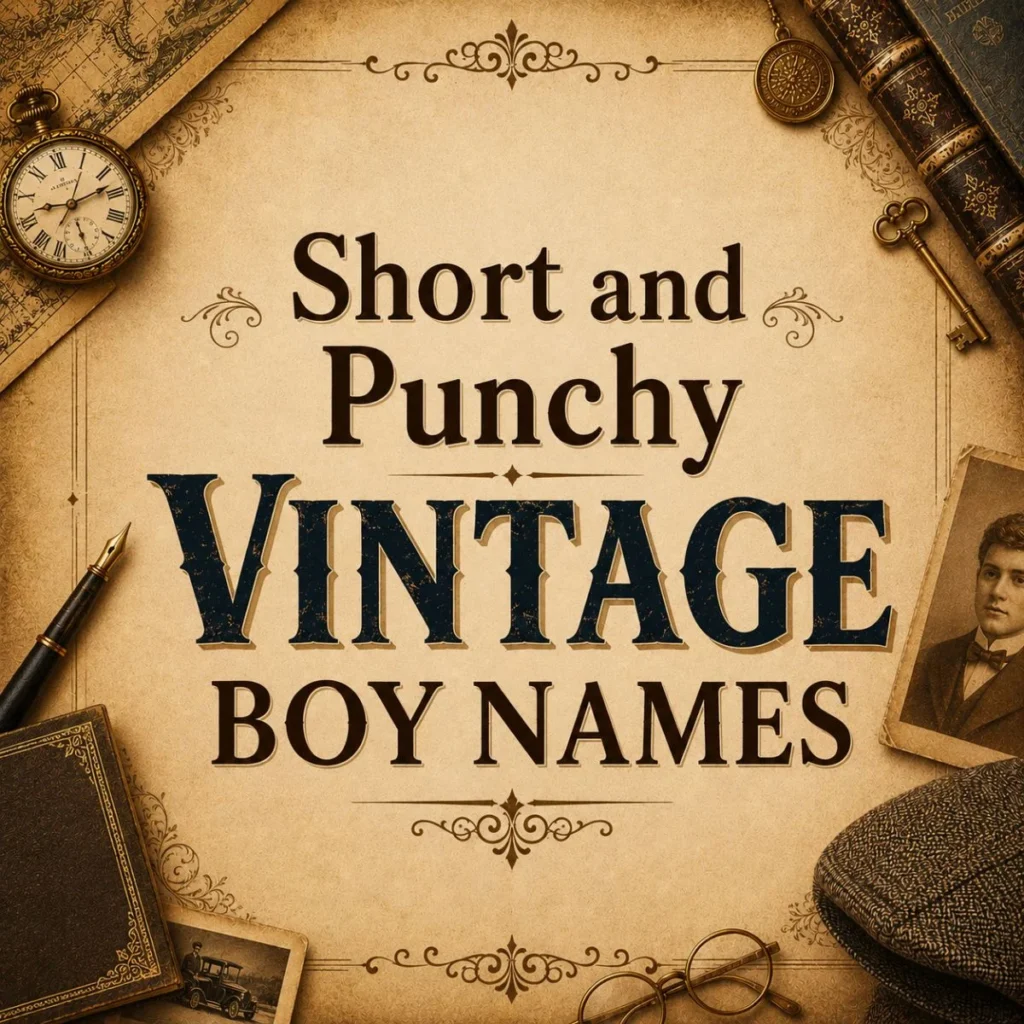 Short and Punchy Vintage Boy Names