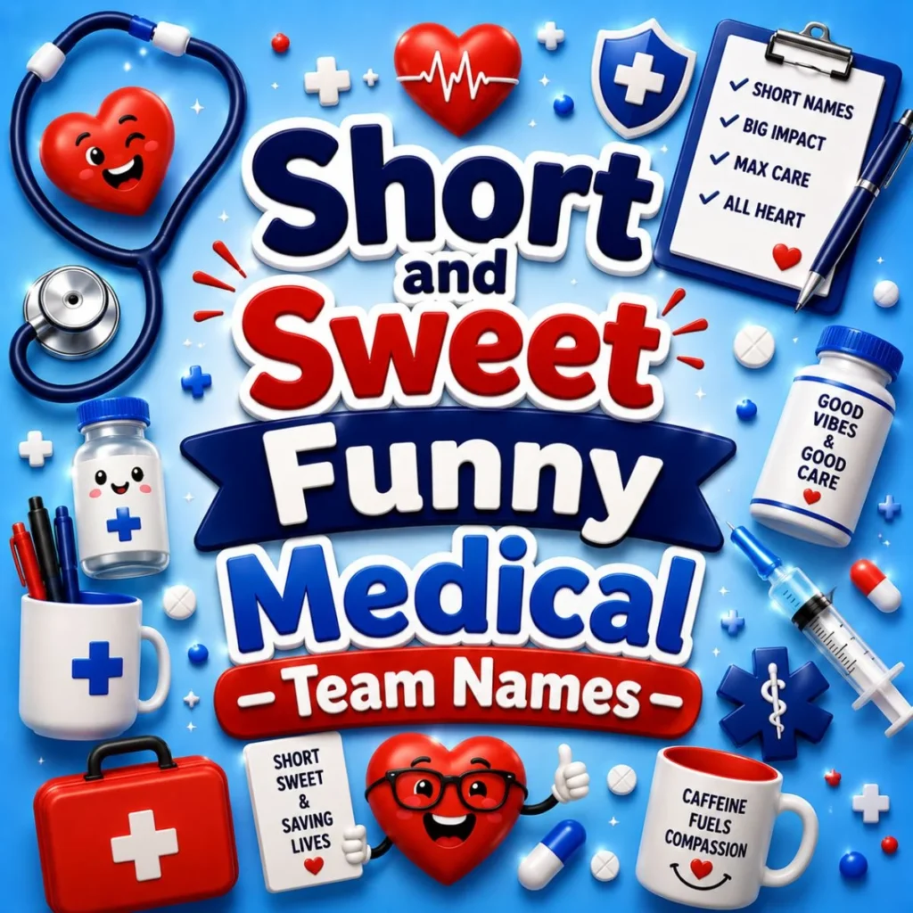 Short and Sweet Funny Medical Team Names
