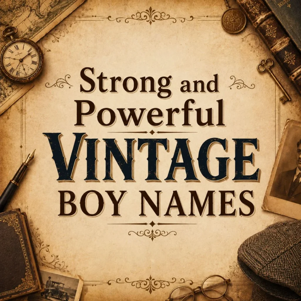 Strong and Powerful Vintage Boy Names