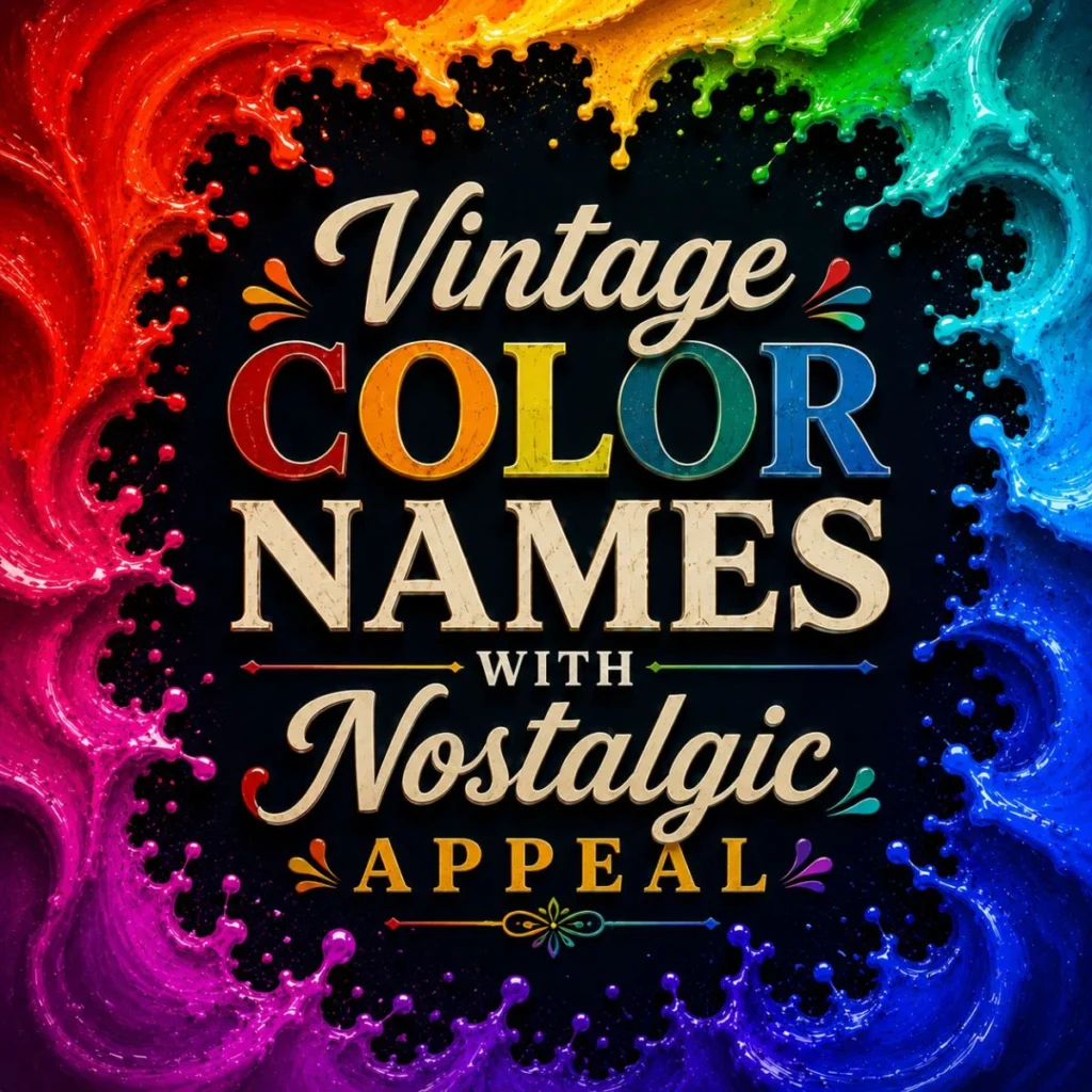 Vintage Color Names with Nostalgic Appeal