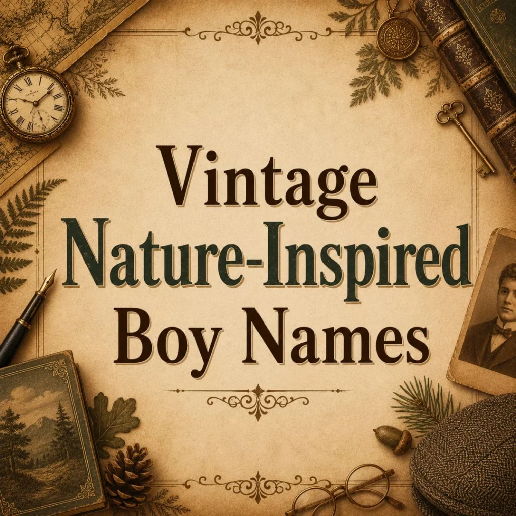 Vintage Nature-Inspired Boy Names
