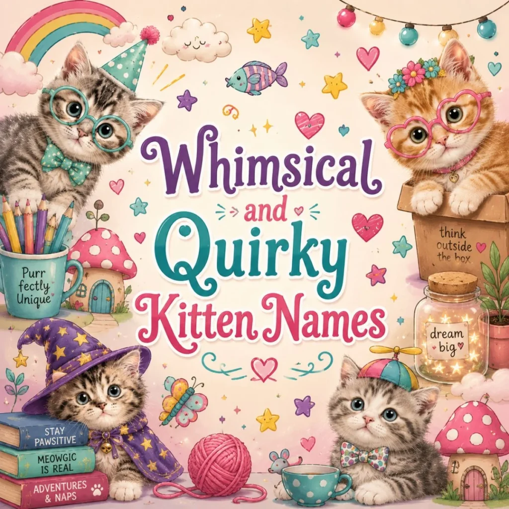 Whimsical and Quirky Kitten Names