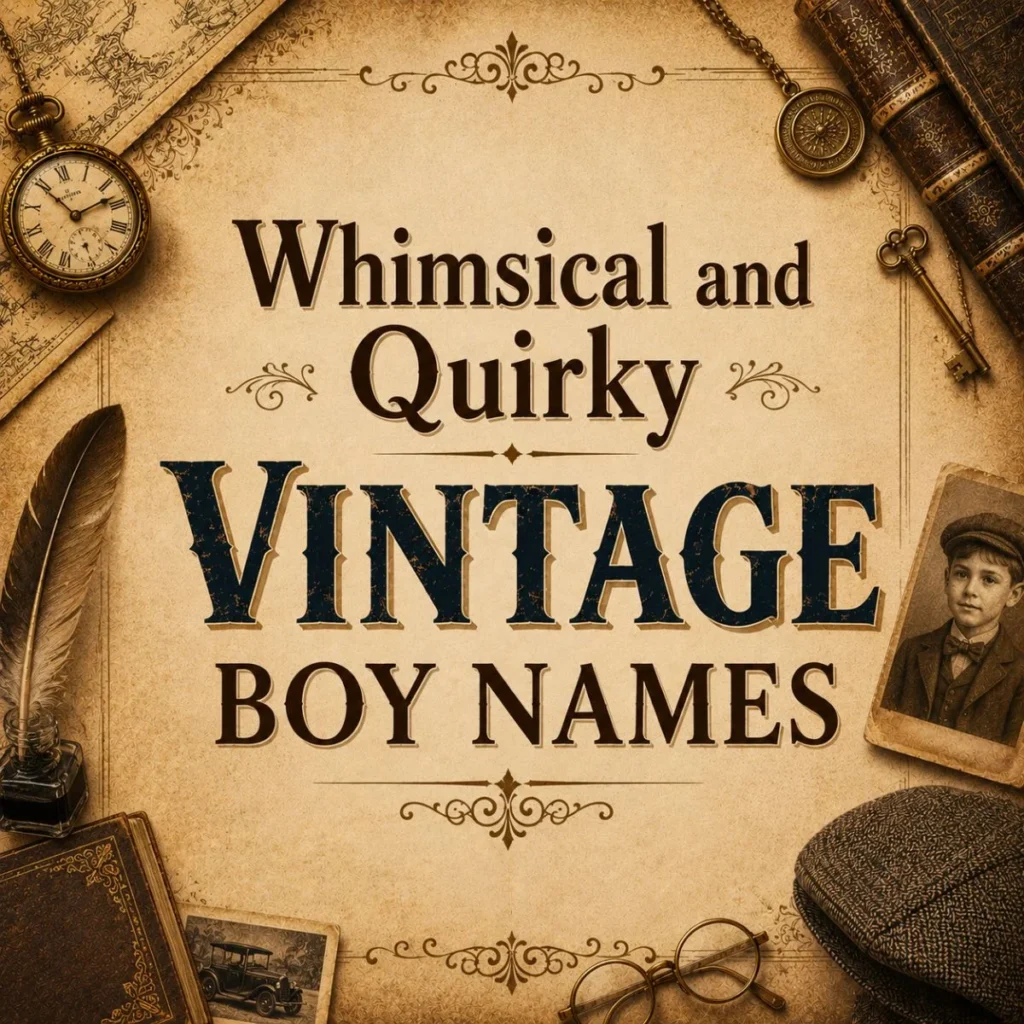 Whimsical and Quirky Vintage Boy Names
